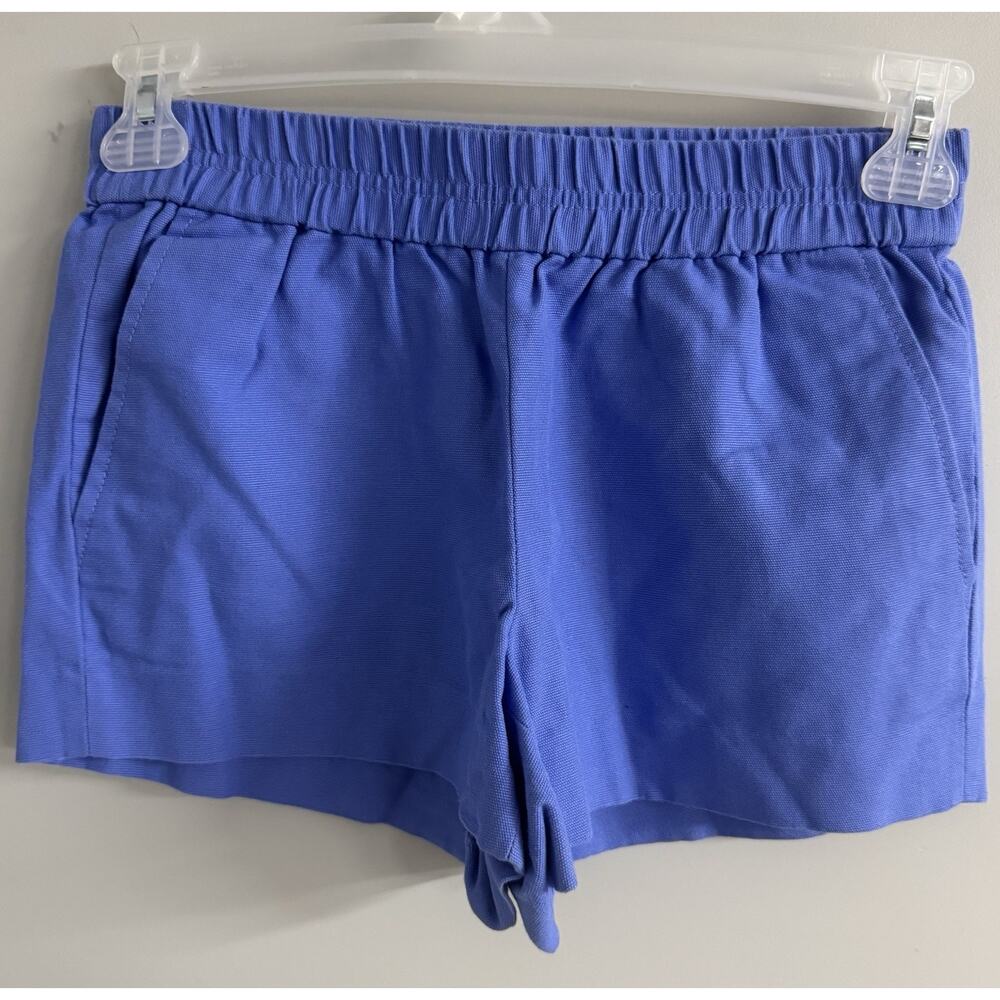 J. Crew womens blue elastic casual shorts Size 0
